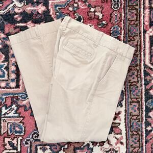 J.Crew Women's 2S Khaki "City Fit" Classic Style Stretch Cotton Chino Pants